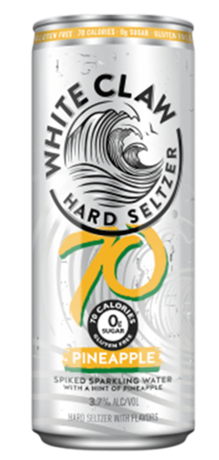 White Claw Pineapple Hard Seltzer 70 Review Seltzer Nation