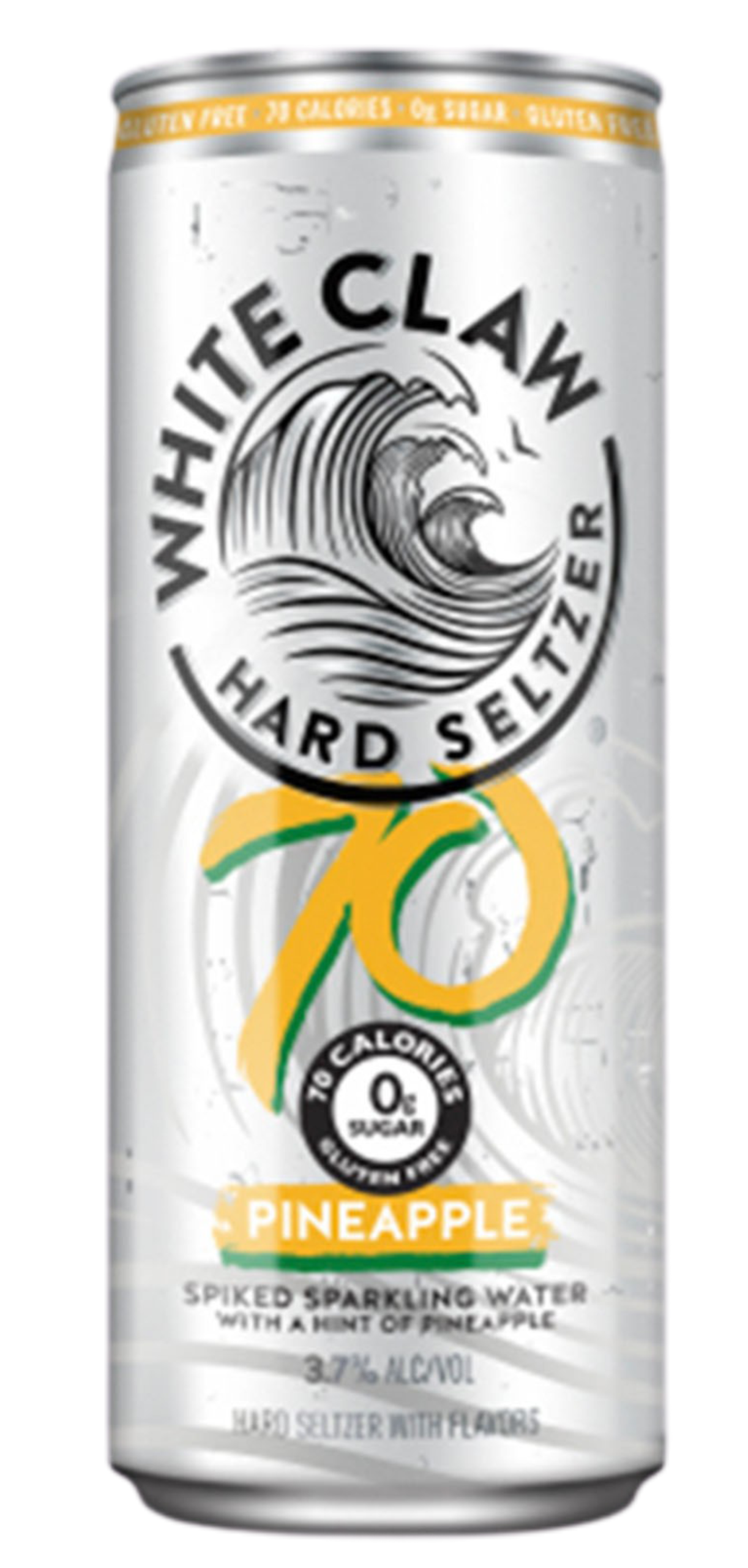 White Claw Pineapple Hard Seltzer 70 Review Seltzer Nation