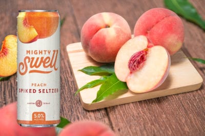 Mighty Swell Peach Spiked Seltzer