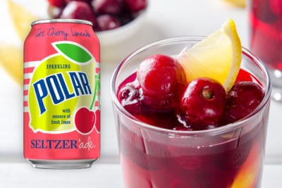 Polar Tart Cherry Limeade Seltzer