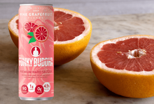 Funky Buddha Crisp Pink Grapefruit Hard Seltzer