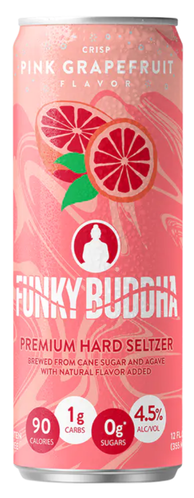 Funky Buddha Crisp Pink Grapefruit Hard Seltzer