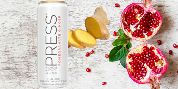 Press Pomegranate Ginger Hard Seltzer