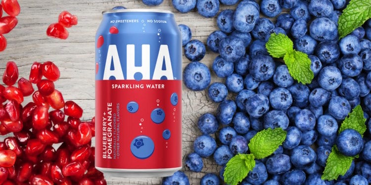 Aha Blueberry + Pomegranate Sparkling Water