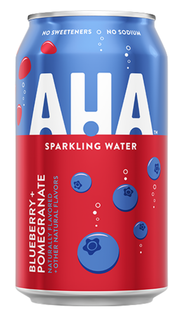 Aha Blueberry + Pomegranate Sparkling Water