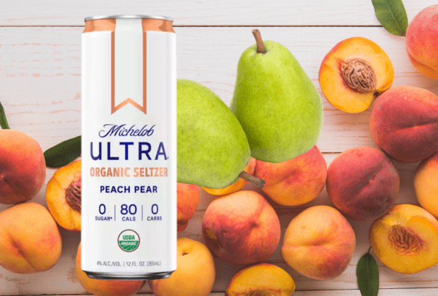Michelob Ultra Peach Pear Organic Hard Seltzer