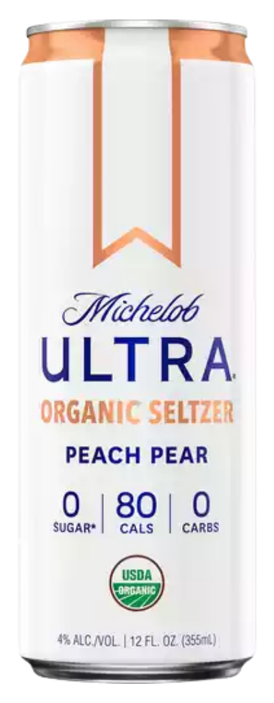 Michelob Ultra Peach Pear Organic Hard Seltzer