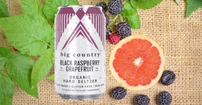 Big Country Black Raspberry Grapefruit Organic Hard Seltzer