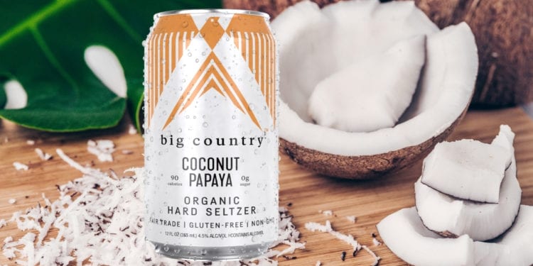 Big Country Coconut Papaya Organic Hard Seltzer