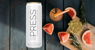 Press Grapefruit Cardamom Hard Seltzer