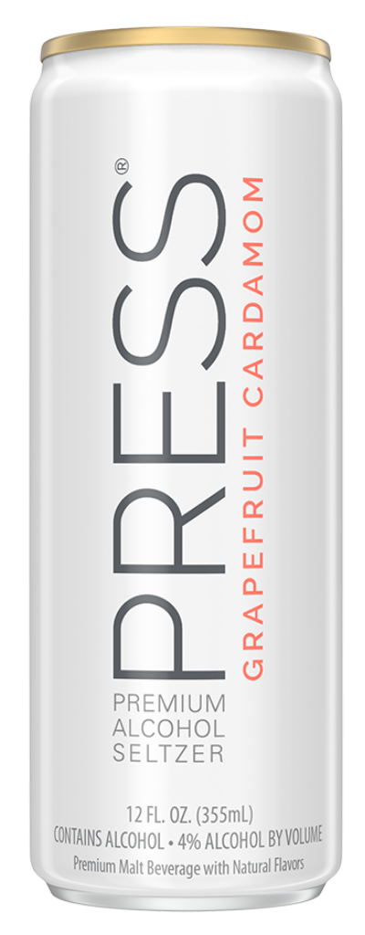 Press Grapefruit Cardamom Hard Seltzer