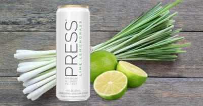 Press Lime Lemongrass Hard Seltzer