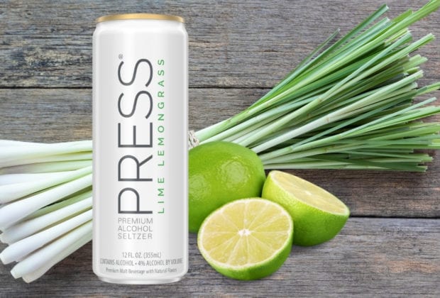 Press Lime Lemongrass Hard Seltzer