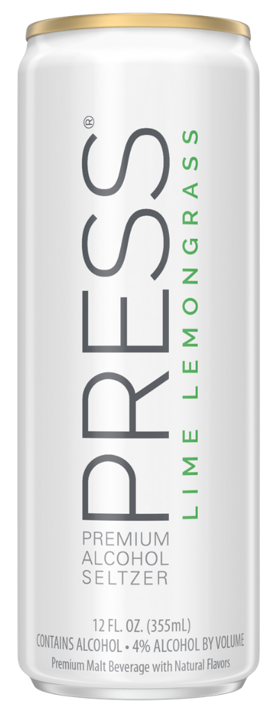 Press Lime Lemongrass Hard Seltzer