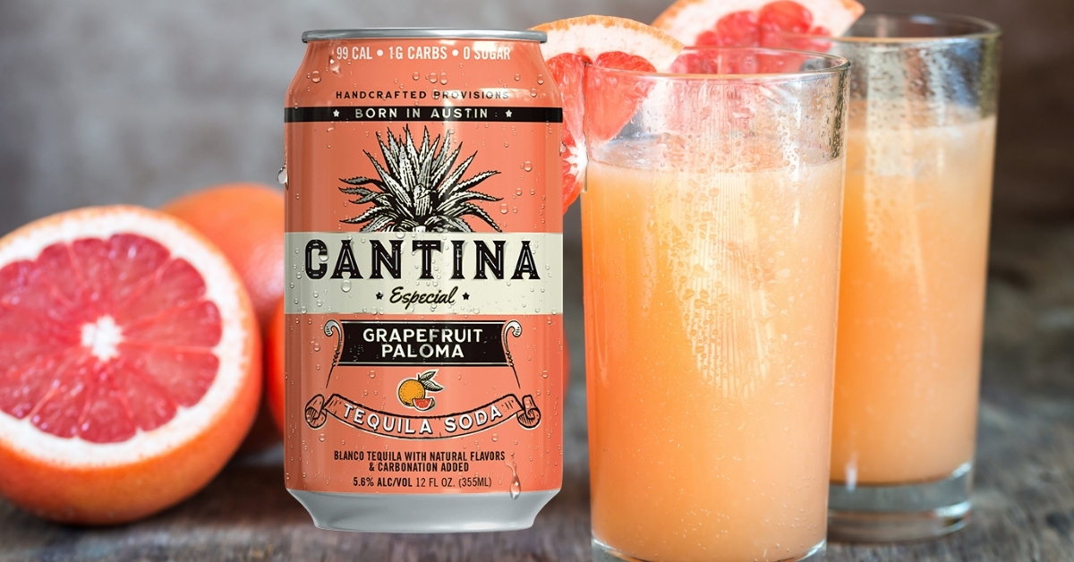CANTINA Grapefruit Paloma Tequila Soda Review Seltzer Nation