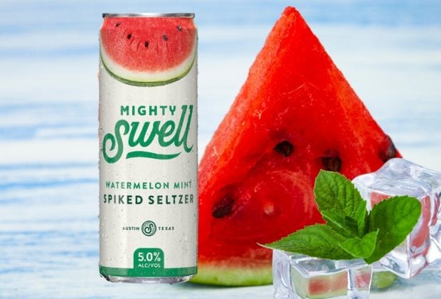Mighty Swell Watermelon Mint Spiked Seltzer