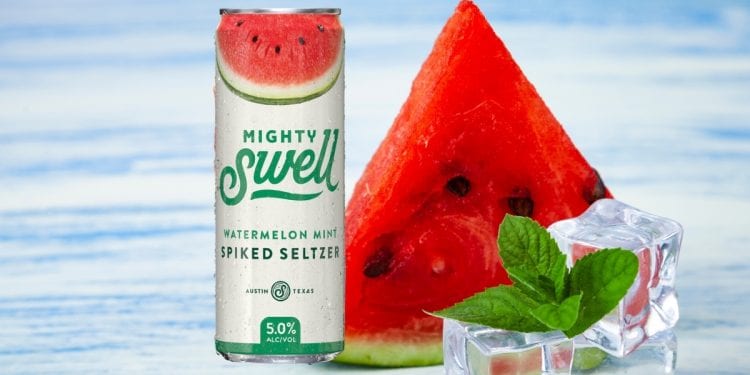 Mighty Swell Watermelon Mint Spiked Seltzer