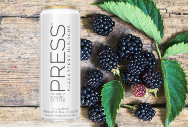 PRESS Blackberry Hibiscus Hard Seltzer