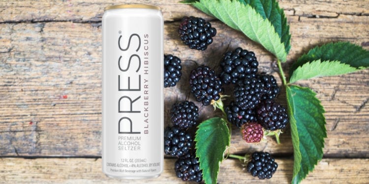 PRESS Blackberry Hibiscus Hard Seltzer