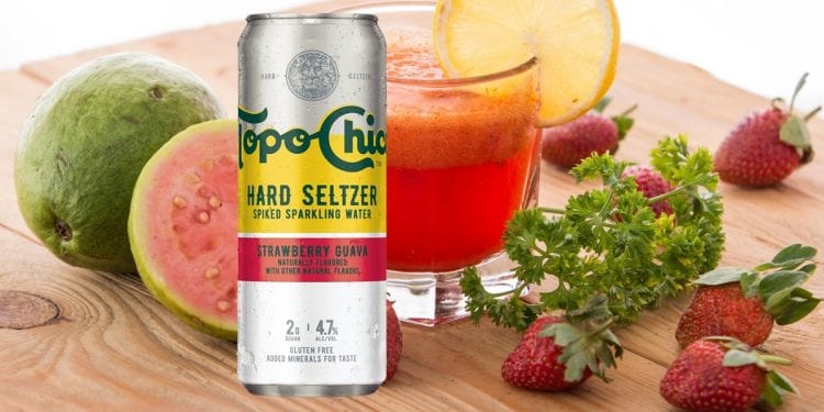 Topo Chico Strawberry Guava Hard Seltzer