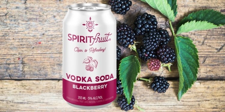 Spiritfruit Blackberry Vodka Soda