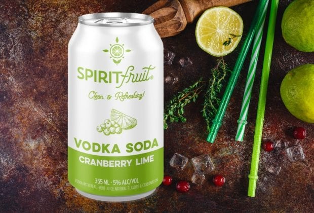 Spiritfruit Cranberry Lime Vodka Soda