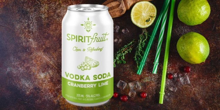 Spiritfruit Cranberry Lime Vodka Soda