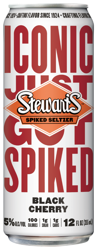Stewart's Black Cherry Spiked Seltzer