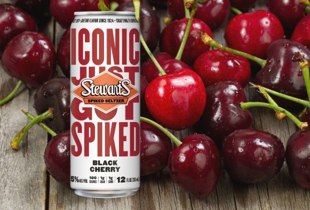 Stewart's Black Cherry Spiked Seltzer