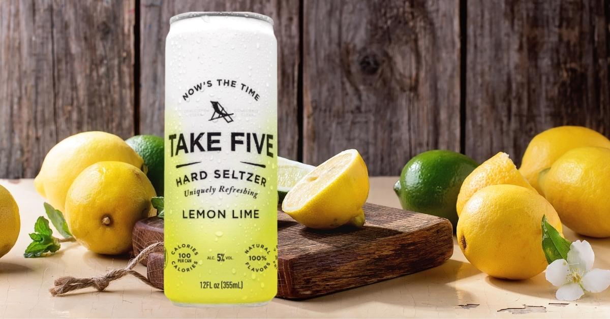 TAKE FIVE Lemon Lime Hard Seltzer Review Seltzer Nation