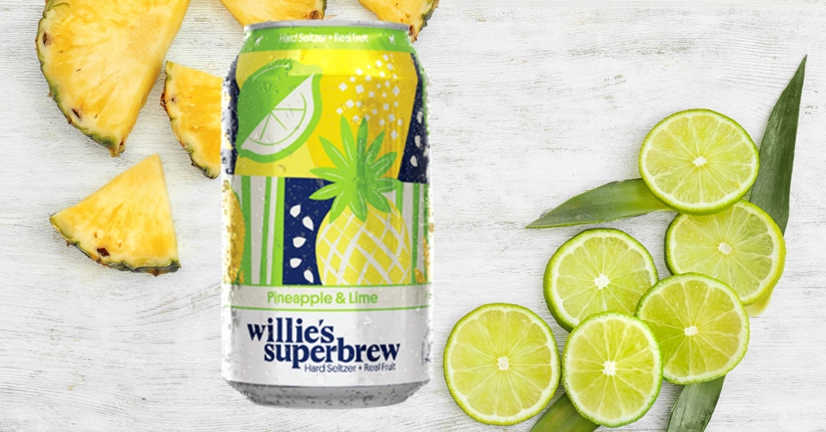 Willie's Superbrew Pineapple & Lime Hard Seltzer Review | Seltzer
