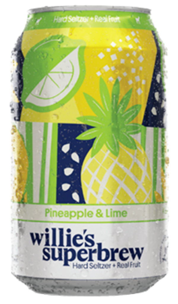 Willie’s Superbrew Pineapple & Lime Hard Seltzer