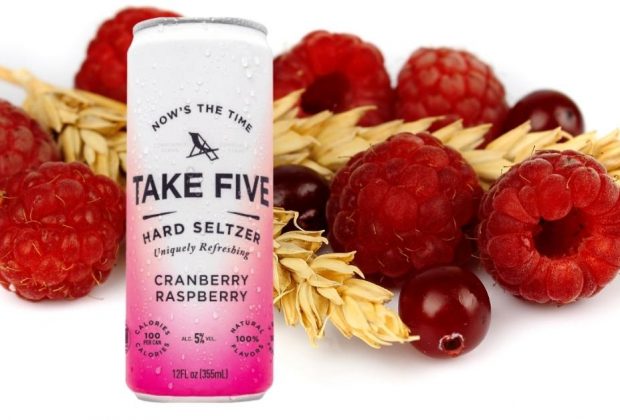 TAKE FIVE Cranberry Raspberry Hard Seltzer