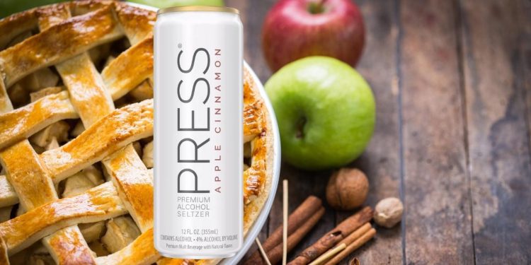 PRESS Apple Cinnamon Hard Seltzer