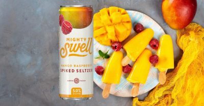 Mighty Swell Mango Raspberry Spiked Seltzer