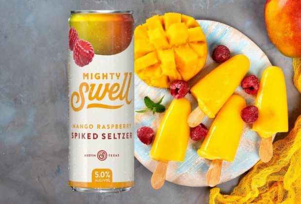 Mighty Swell Mango Raspberry Spiked Seltzer