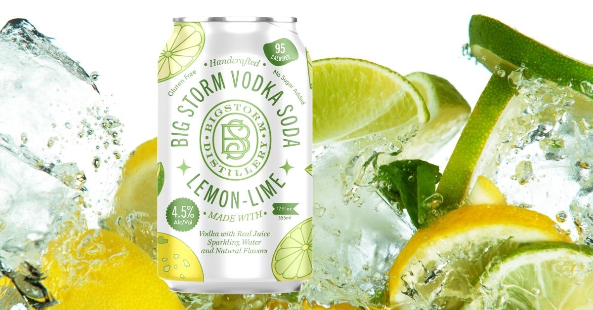 Big Storm LemonLime Vodka Soda Review Seltzer Nation