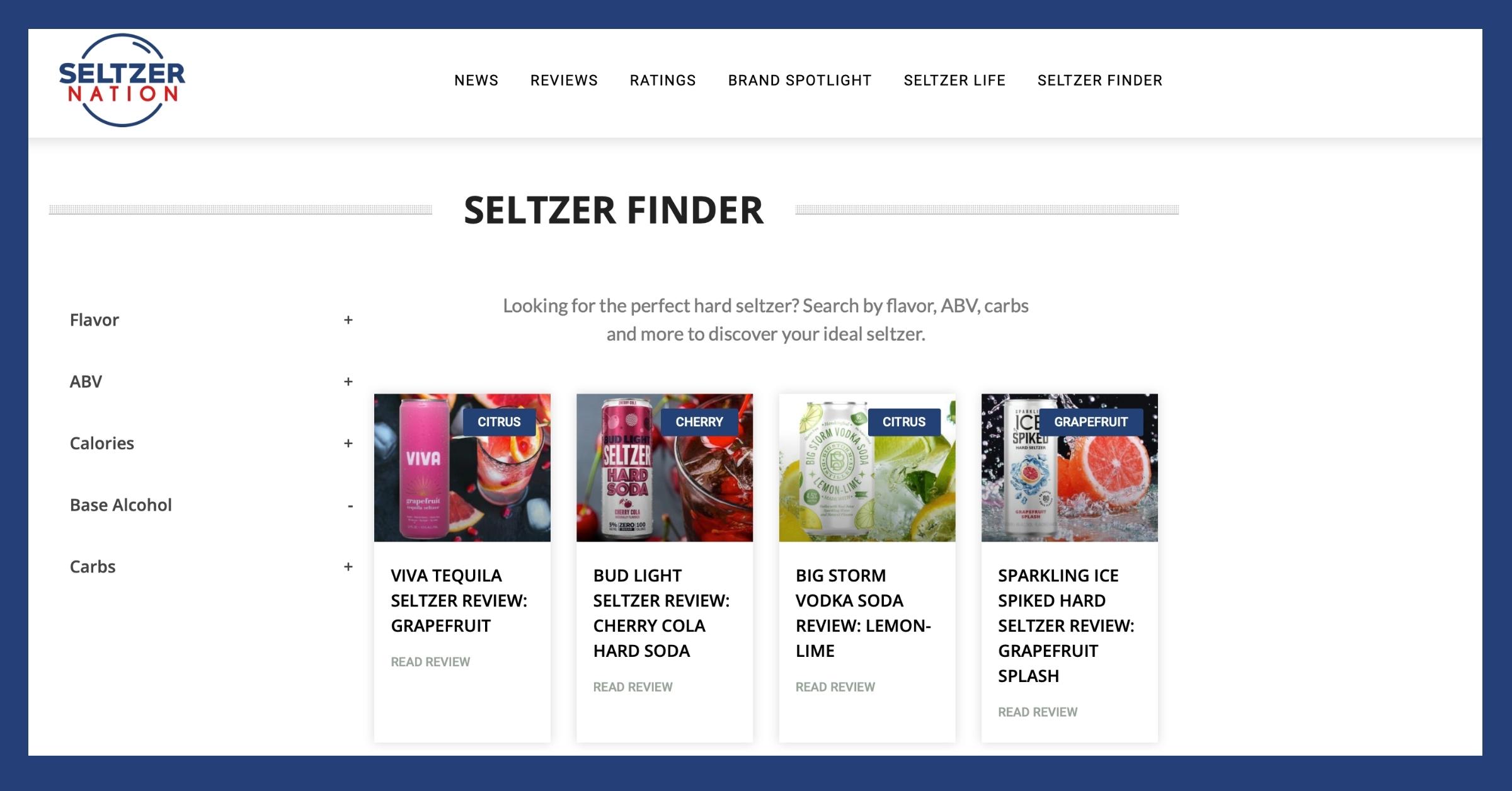 Seltzer Nation Seltzer Finder