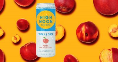 High Noon Vodka & Soda Peach Featured