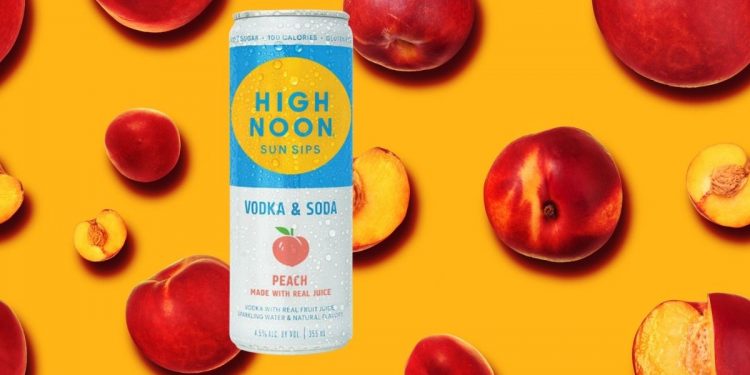 High Noon Vodka & Soda Peach Featured