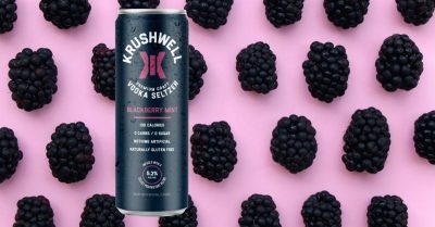 Krushwell Vodka Seltzer Blackberry Mint