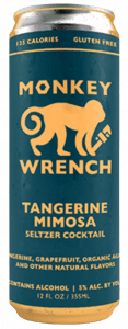 Monkey Wrench Tangerine Mimosa Seltzer Cocktail