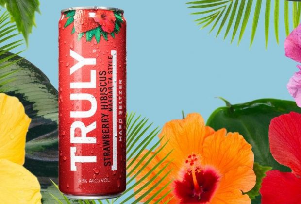 Truly Margarita Strawberry Hibiscus Hard Seltzer Featured