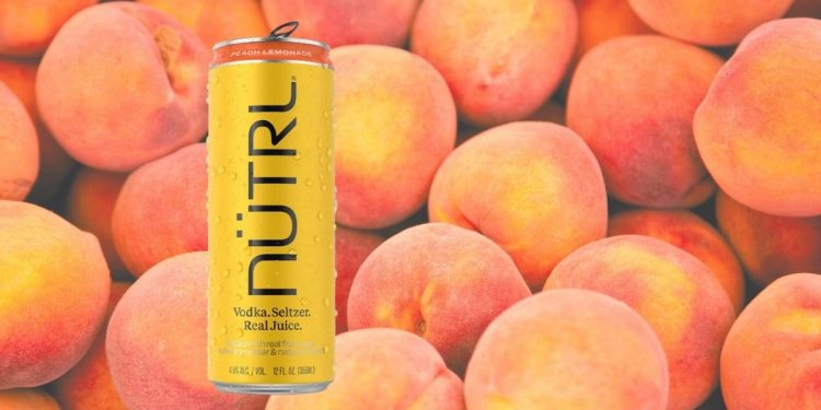 NÜTRL Vodka Seltzer Peach Lemonade