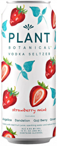 Plant Botanical Vodka Seltzers Strawberry Mist