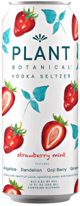 Plant Botanical Vodka Seltzers Strawberry Mist