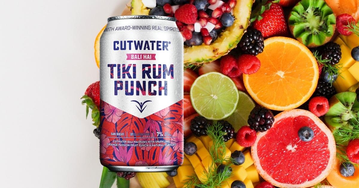 Cutwater Canned Cocktail Review Tiki Rum Punch Seltzer Nation
