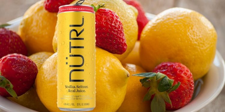 NÜTRL Vodka Seltzer Strawberry Lemonade