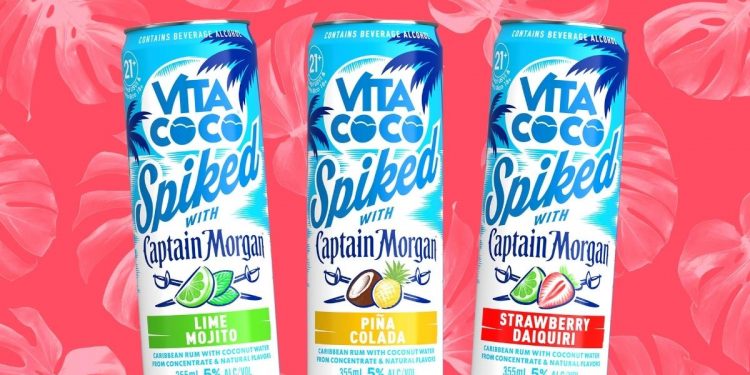 Vita Coco Spiked with Captain Morgan Rum