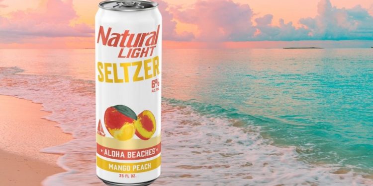 Natural Light Mango Peach Aloha Beaches